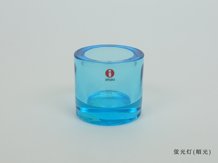  - イッタラ　kivi 濃いライトブルー　キャンドルホルダー iittala/イッタラ Kivi/キヴィ キャンドルホルダー ライトブルー