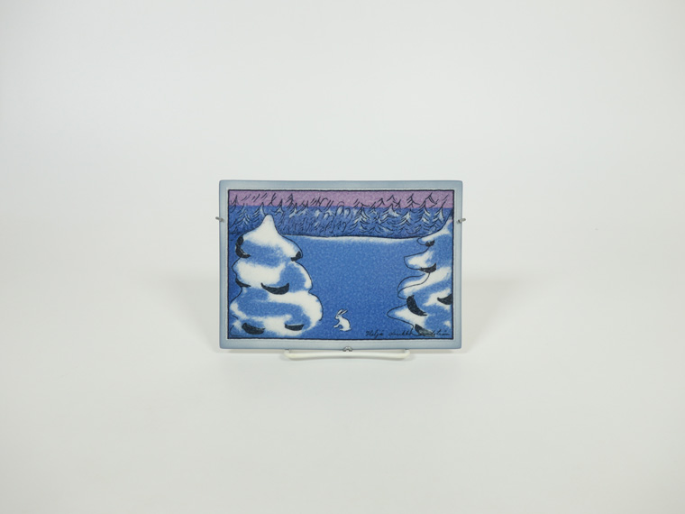  ヘルヤ \"Sinessä taivaan keinuen\" ARABIA / Helja ヘルヤ / Vauva(赤ちゃん) 陶板 No.5772 | iichi