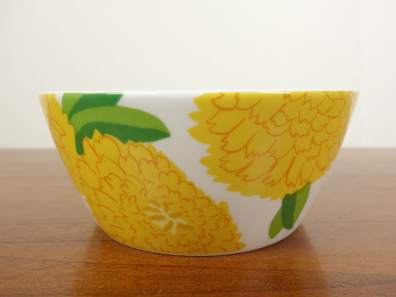 iittala/イッタラ×marimekko/マリメッコ Primavera/プリマヴェーラ ボウル14cm イエロー  001|北欧ヴィンテージのpippuri(ピップリ)