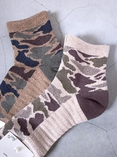 ROTOTO カモショートソックス unisex