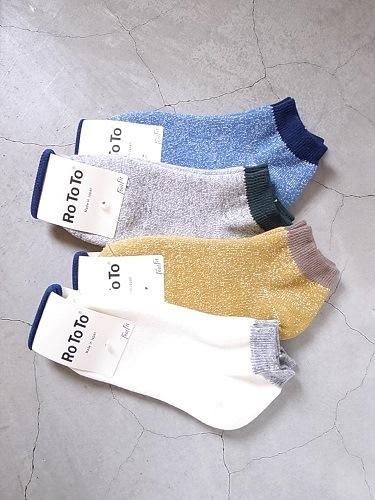 ROTOTO 和紙パイルソックス unisex