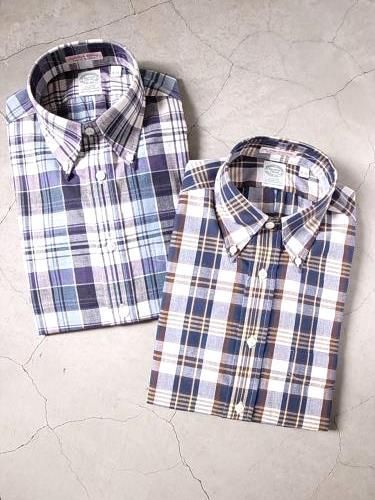 《50% OFF》 KEATON CHASE USA マドラスチェックシャツ mens
