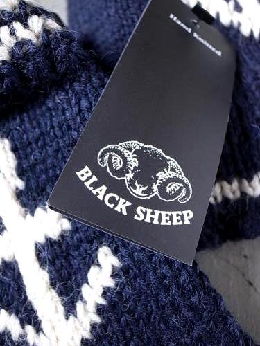 BLACK SHEEP ニットキャップ&フィンガーレスグローブ イカリ unisex