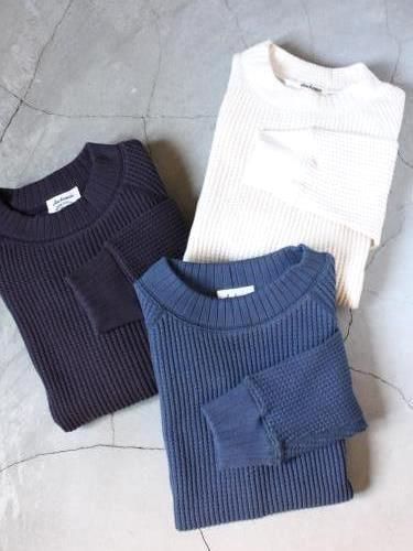 Jackman コットンワッフルセーター unisex
