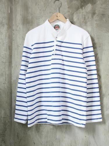 BARBARIAN ヘンリーネックラガーシャツ ボーダー mens