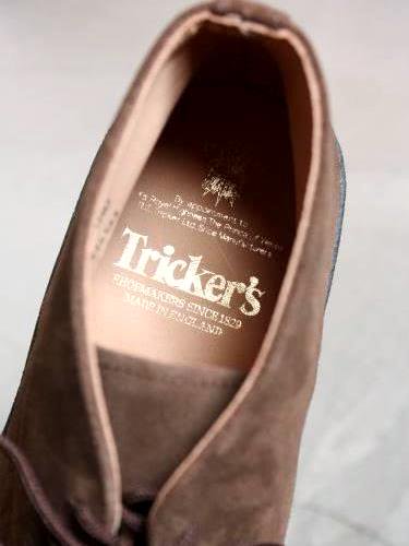 Tricker's (トリッカーズ) マッドガード チャッカブーツ BROWN 正規