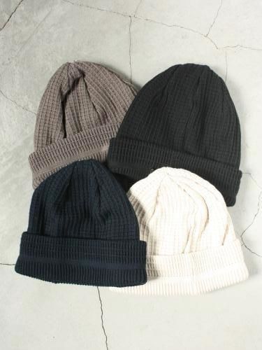 ROTOTO コットンワッフルニットキャップ unisex