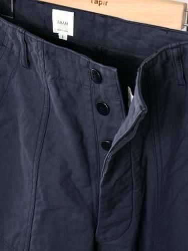 新品 BLUE BLUE ヘリンボーンベイカーパンツ ファティーグトラウザー orSlow SALE！オアスロウ ヘリンボーンツイル サマー