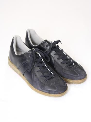 GERMAN TRAINER レザースニーカー NAVY unisex