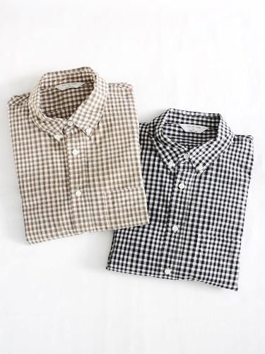 STILL BY HAND ギンガムチェックBDシャツ mens