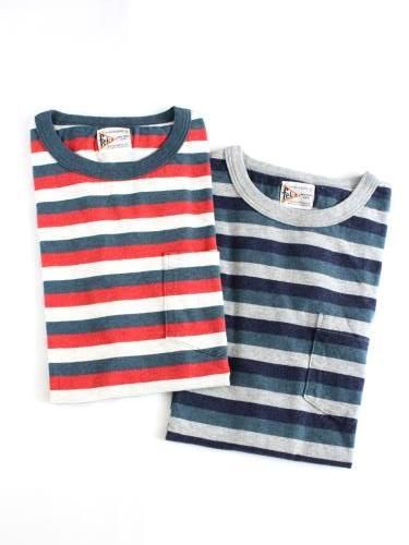 《50% OFF》 FELCO マルチボーダーポケTee unisex
