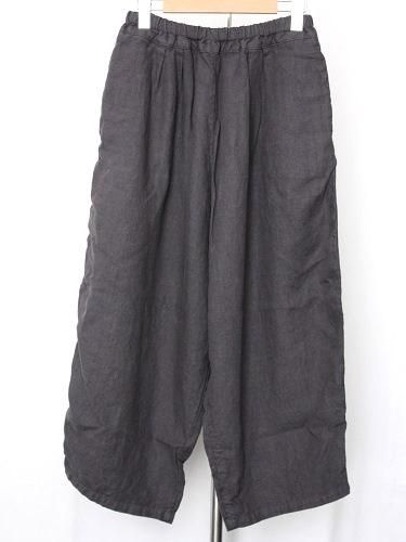 Ordinary fits BALL PANTS linen BLACK ladies