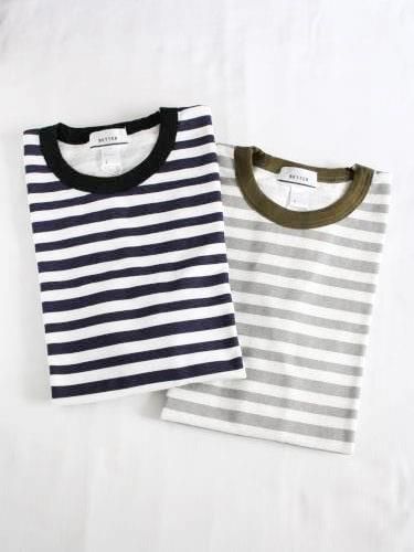 《50% OFF》 BETTER ピケボーダーTee mens