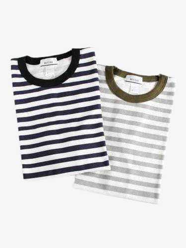 《50% OFF》 BETTER ピケボーダーTee mens