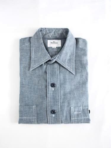 HS EQUIPMENT シャンブレーワークシャツ unisex