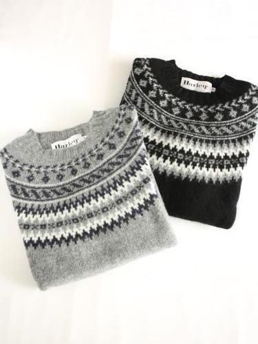 Harley of Scotland シェットランドセーター フェアアイル unisex
