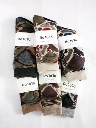 ROTOTO カモソックス unisex