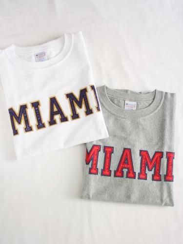 Champion リバースウィーブプリントTee unisex