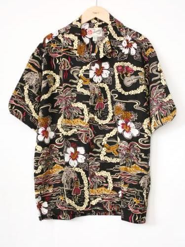 《30% OFF》 Hilo Hattie ハワイアンシャツ BLACK mens