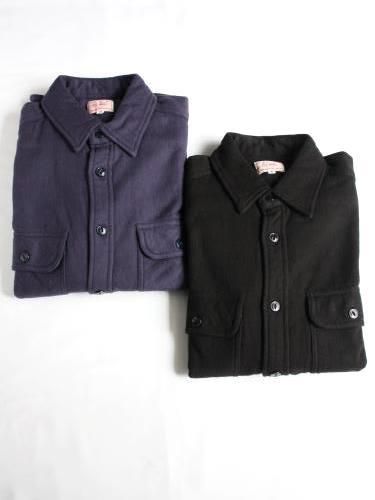 BIGMIKE ヘビーフランネルシャツ ソリッド mens