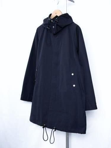 ARAN フーデッドコート NAVY mens