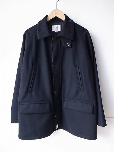 STILL BY HAND ウールメルトンハーフコート mens