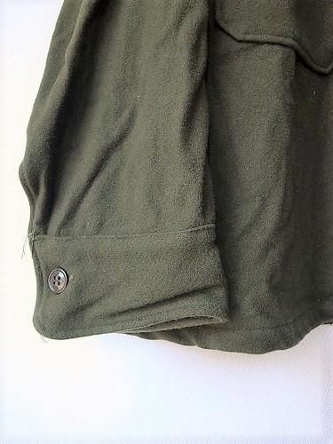 60s 米軍 U.S.ARMY ウールシャツ オリーブグリーン S☆B