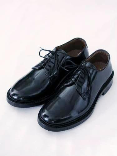 WALLSALL プレーントゥレザーシューズ BLACK mens
