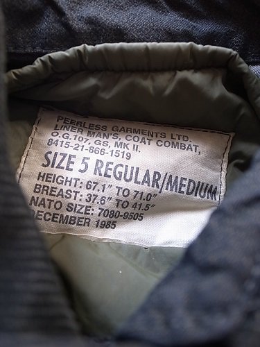 カナダ軍 MK2 コンバットジャケット BLACK USED 通販 - 神戸のセレクト