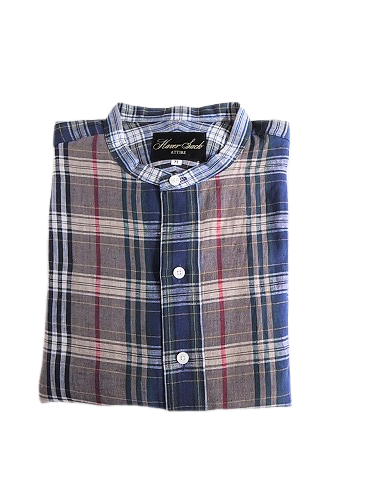 《50%OFF》 HAVERSACK ATTIRE リネンチェックシャツ mens