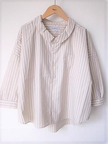 Ordinary fits BARBER SHIRTS STRIPE ladies