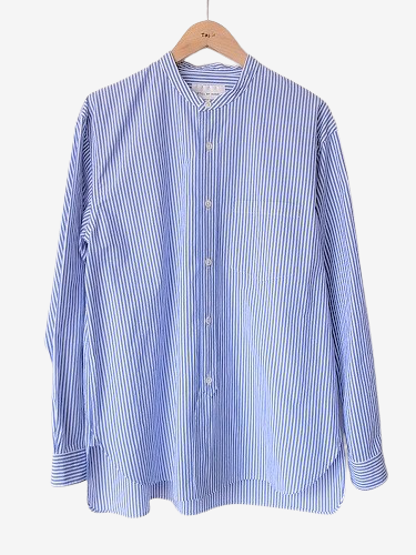 《30%OFF》 STILL BY HAND バンドカラーシャツ STRIPE mens