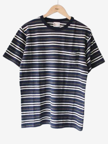 《30% OFF》 FELCO マルチボーダーポケTee unisex
