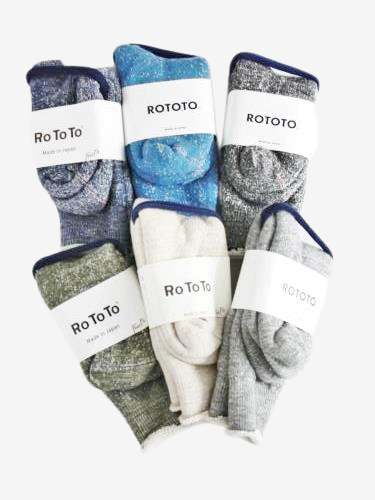 ROTOTO ダブルフェイスソックス unisex
