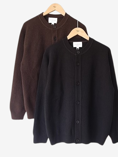 STILL BY HAND クルーネックカーディガン mens