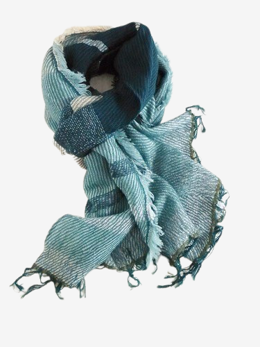 tamaki niime ڿ roots shawl wool  cotton middle