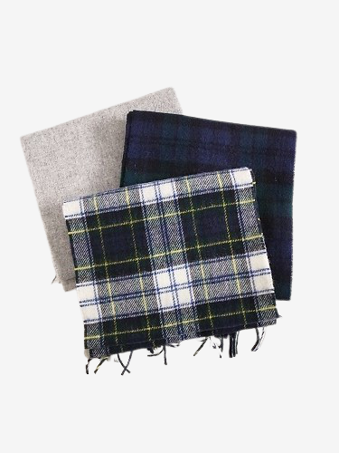 HIGHLAND TWEEDS ラムウールマフラー unisex