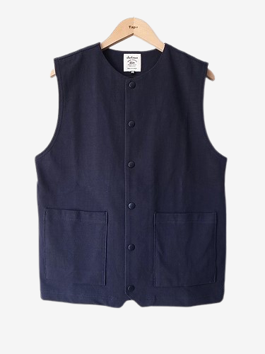 Jackman ストレッチベスト NAVY mens