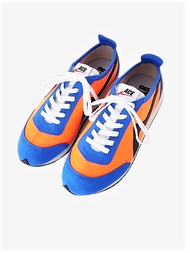 ACE SNKR ナイロンスニーカー 『JONNY』 ORANGE unisex