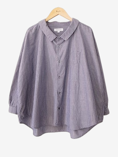 Ordinary fits BARBER SHIRTS STRIPE ladies