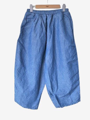 Ordinary fits BALL PANTS リネンシャンブレー ladies