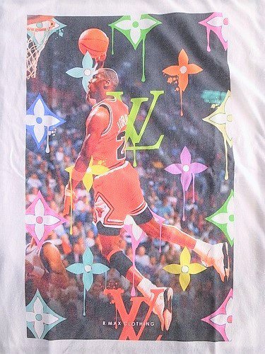 R MAX CLOTHING Michael Jordan プリントTシャツ mens