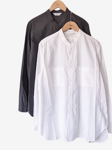 STILL BY HAND シルクバンドカラーシャツ mens