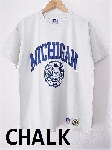 RUSSELL ATHLETIC カレッジプリントTシャツ 【MICHIGAN】 mens