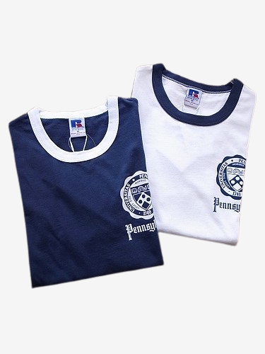 RUSSELL ATHLETIC カレッジリンガーTシャツ 【PENNSYLVANIA】 mens