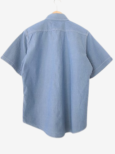 CAMCO 半袖シャンブレーワークシャツ BLUE mens