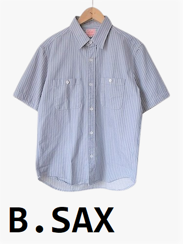 《60%OFF》 BIGMIKE 半袖ヒッコリーシャツ mens