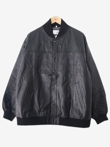 Yoused レザースタジアムジャンパー mens