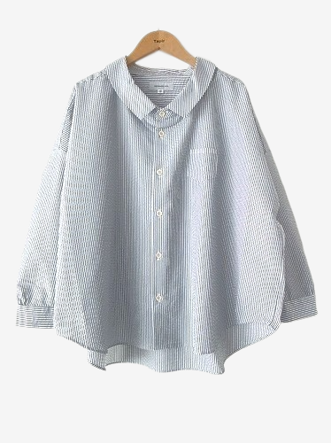 Ordinary fits BARBER SHIRTS NAVY ST ladies