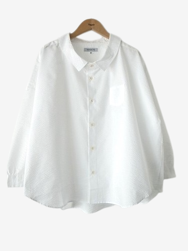 Ordinary fits BARBER SHIRTS WHITE ladies